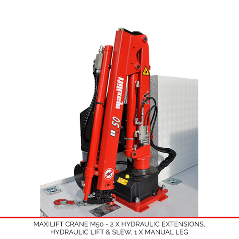 Maxilift Crane M50 - Only available with new Duratray build Maxilift Crane M50 - Only available with new Duratray build