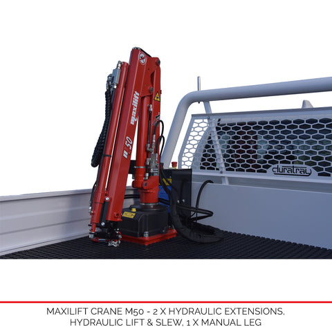 Maxilift Crane M50 - Only available with new Duratray build Maxilift Crane M50 - Only available with new Duratray build