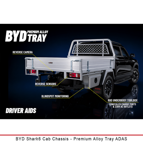 Premium Aluminium Tray - Compatible with BYD Shark6 Cab Chassis