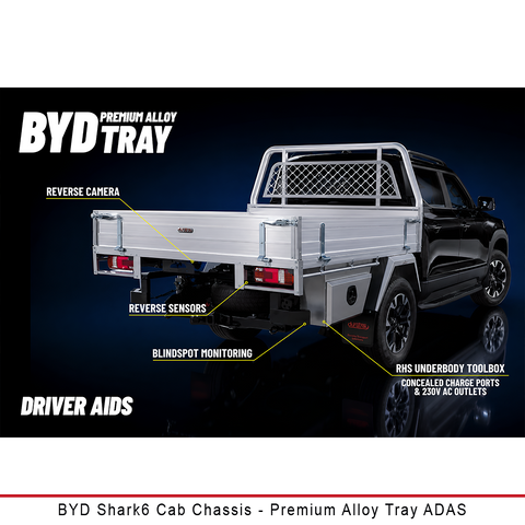 Premium Aluminium Tray - Compatible with BYD Shark6 Cab Chassis