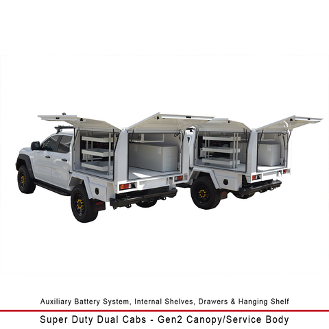 Gen2 Chassis Mount Canopy (900mmH)- Compatible with Ranger Super Duty