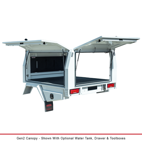 Gen2 Dual Cab Chassis Mount Canopy - Compatible with Ranger Super Duty