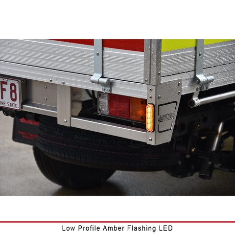 Low Profile Amber Flashing LED 4 x 4W