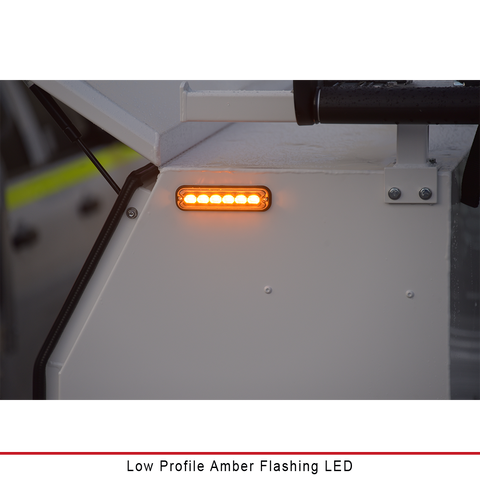 Low Profile Amber Flashing LED 4 x 4W