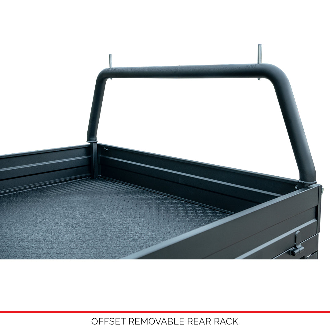 76mm Steel Tube Rear Removable Rack with Offset Legs – Duratray