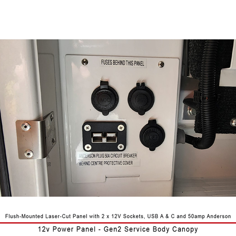 12v Power Panel - Gen2 Service Body Canopy