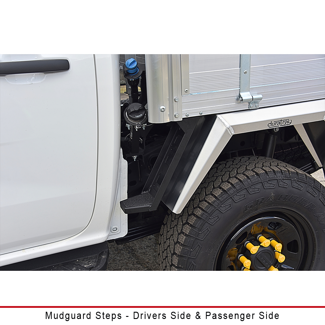 Duratray driver's-side & passenger side Mudguard Steps