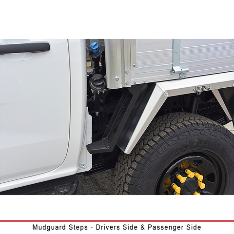 Duratray driver's-side & passenger side Mudguard Steps