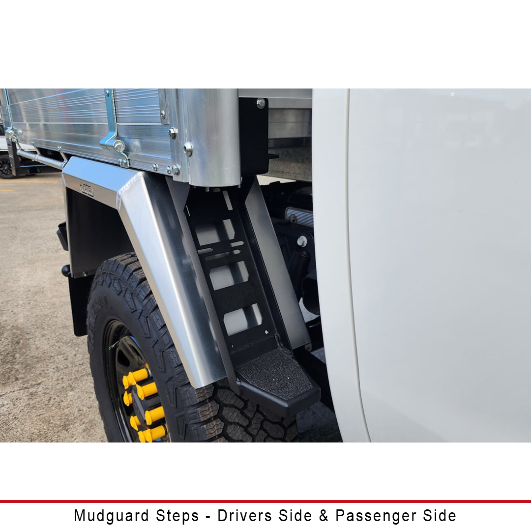 Duratray driver's-side & passenger side Mudguard Steps