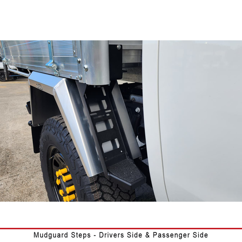 Duratray driver's-side & passenger side Mudguard Steps