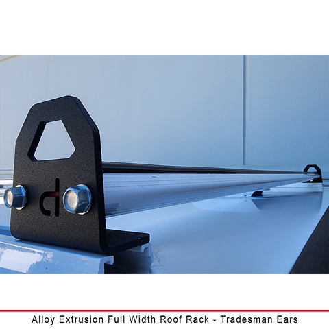 Alloy Extrusion Full Width Roof Rack - Tradesman Ears